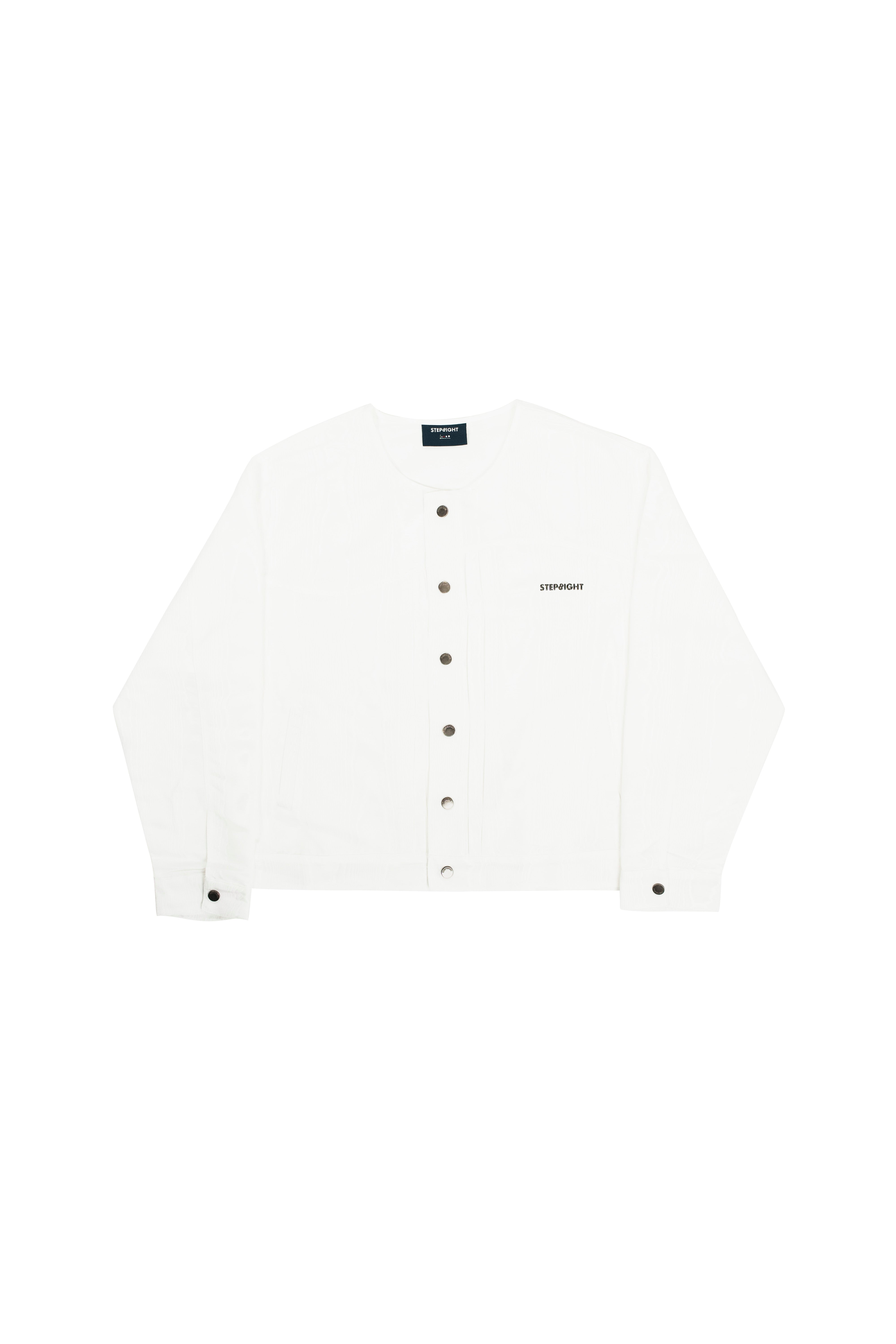 RIPPLE WHITE MOIRE JACKET