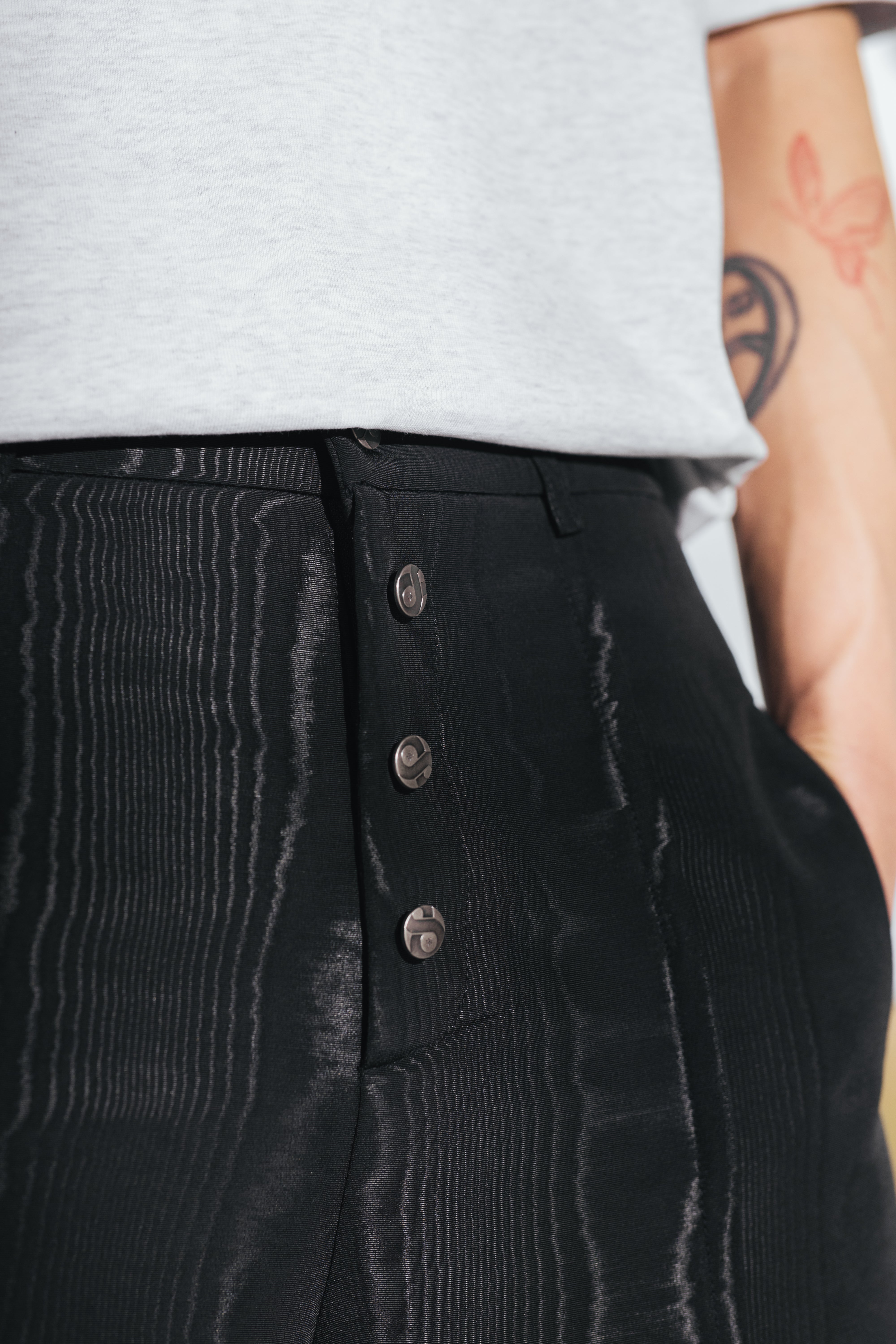 STYX BLACK MOIRE JORTS