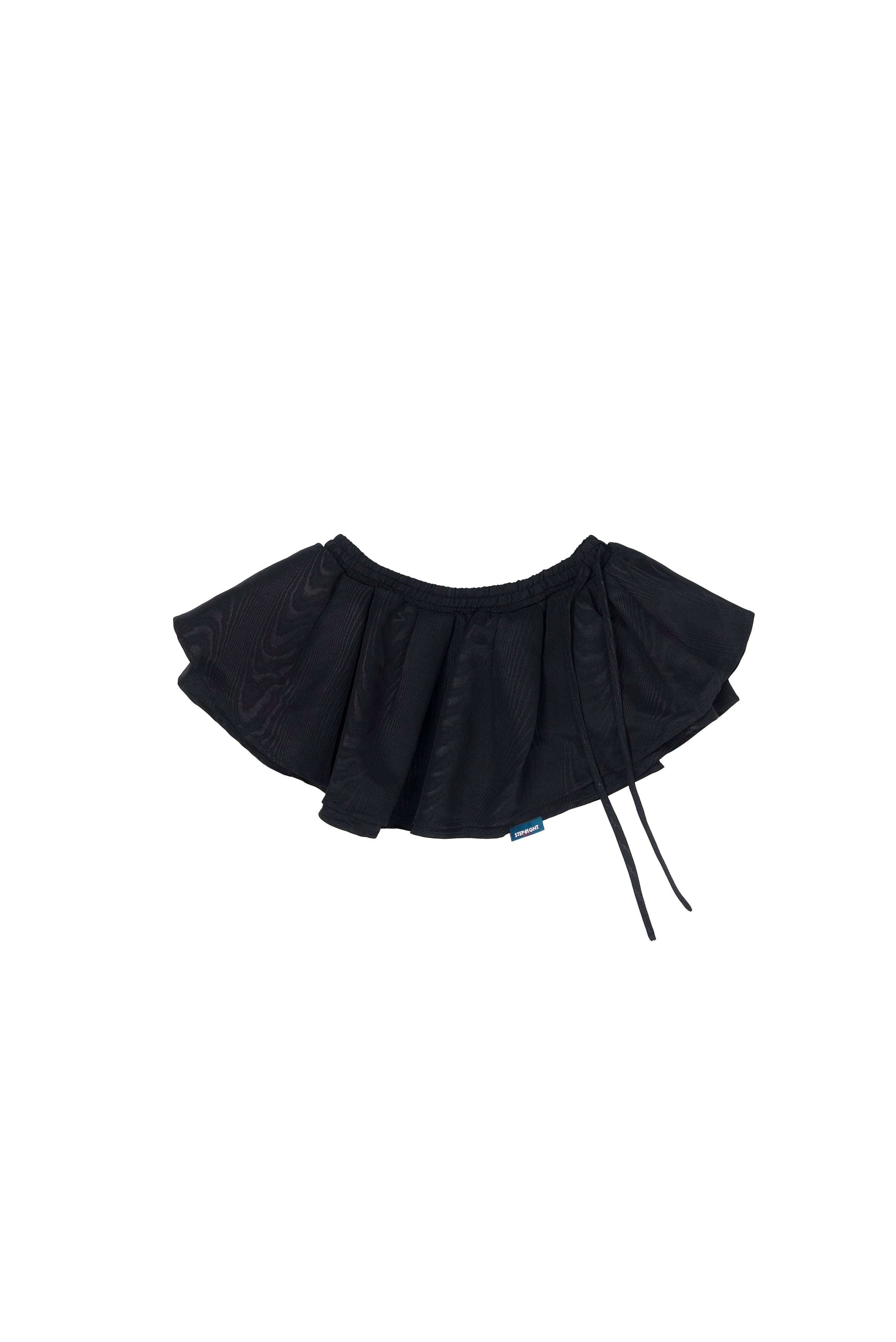 STYX BLACK MOIRE MINI SKIRT