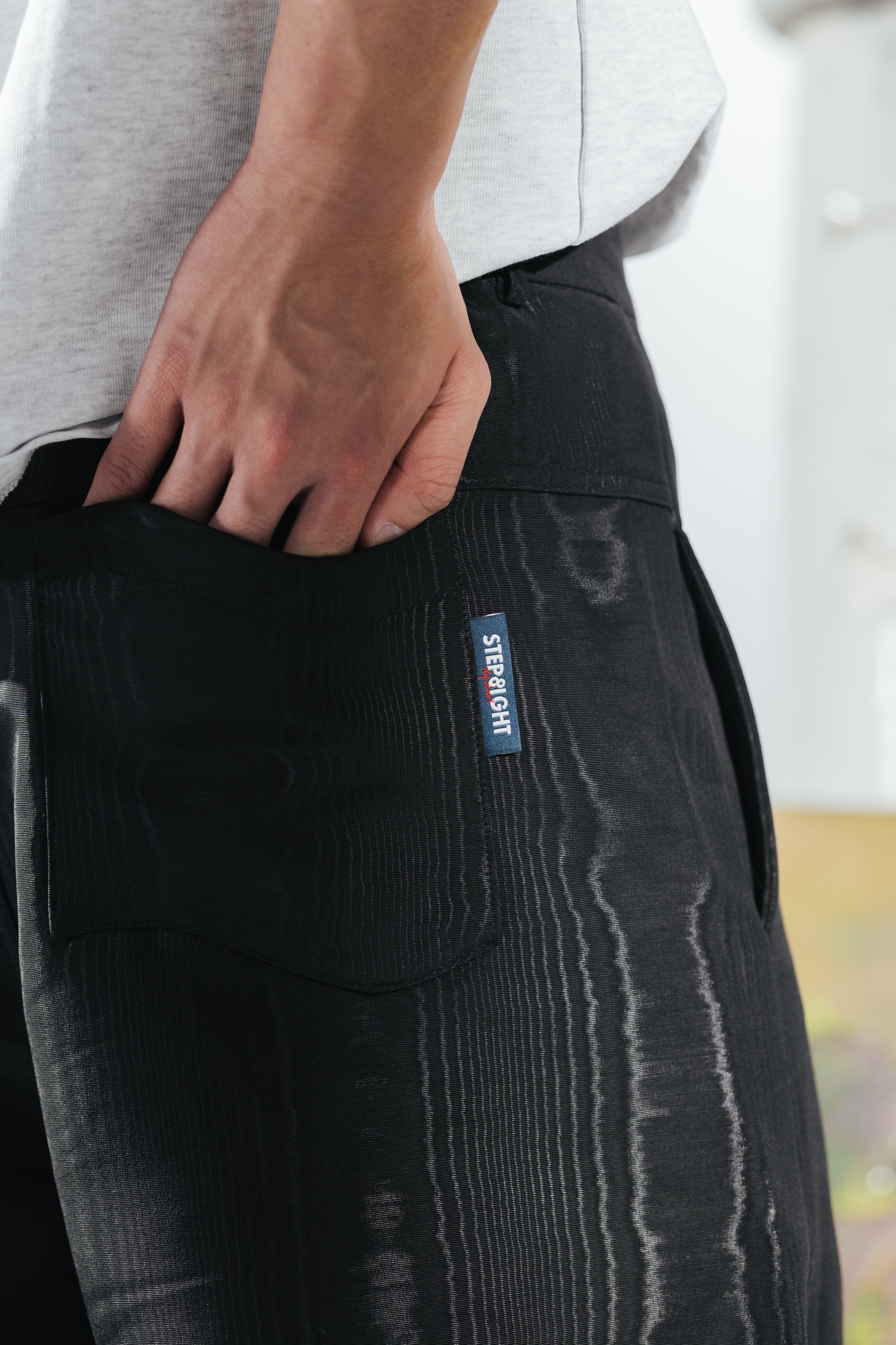 STYX BLACK MOIRE JORTS