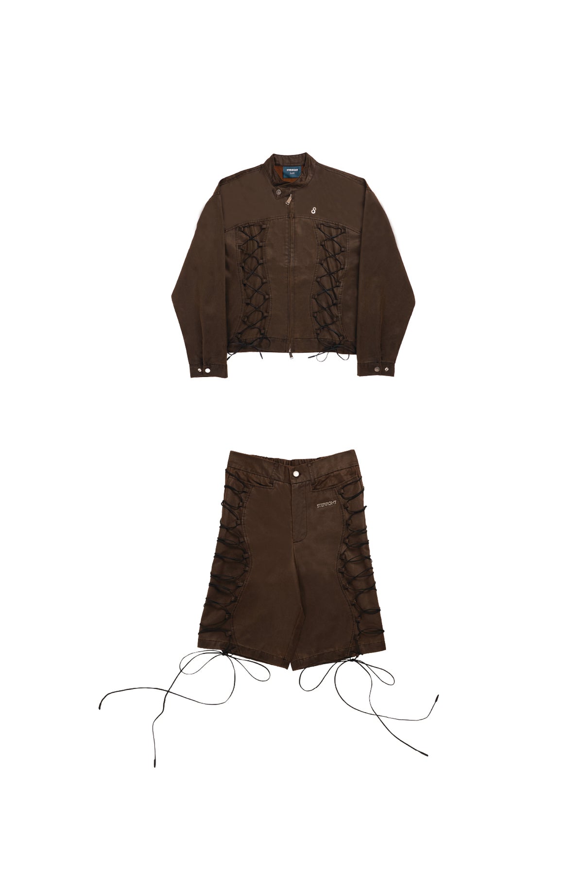 BROWN TWINE BIKER JACKET | JORTS