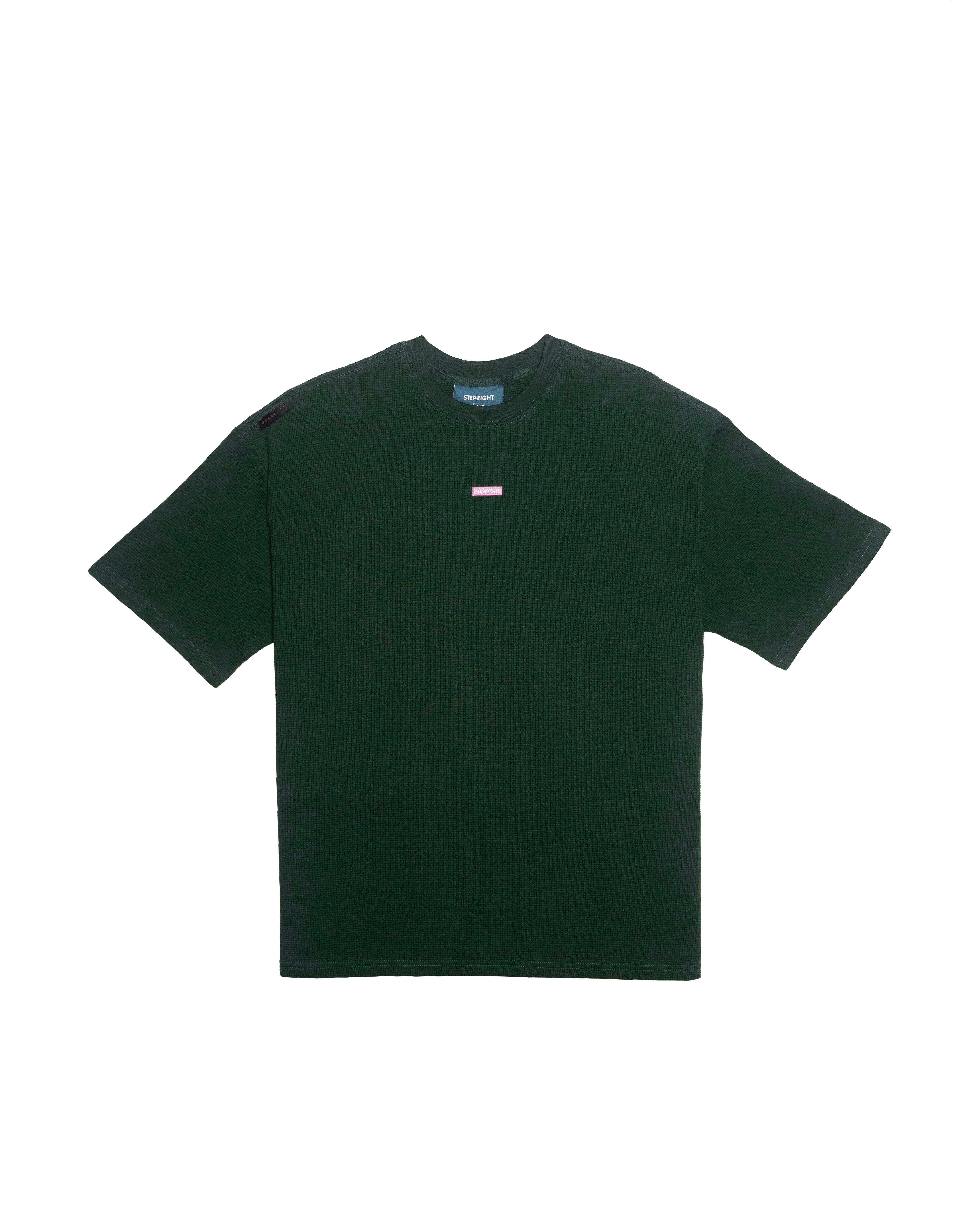 TR8MARK GREEN-PINK WAFFLE TEE