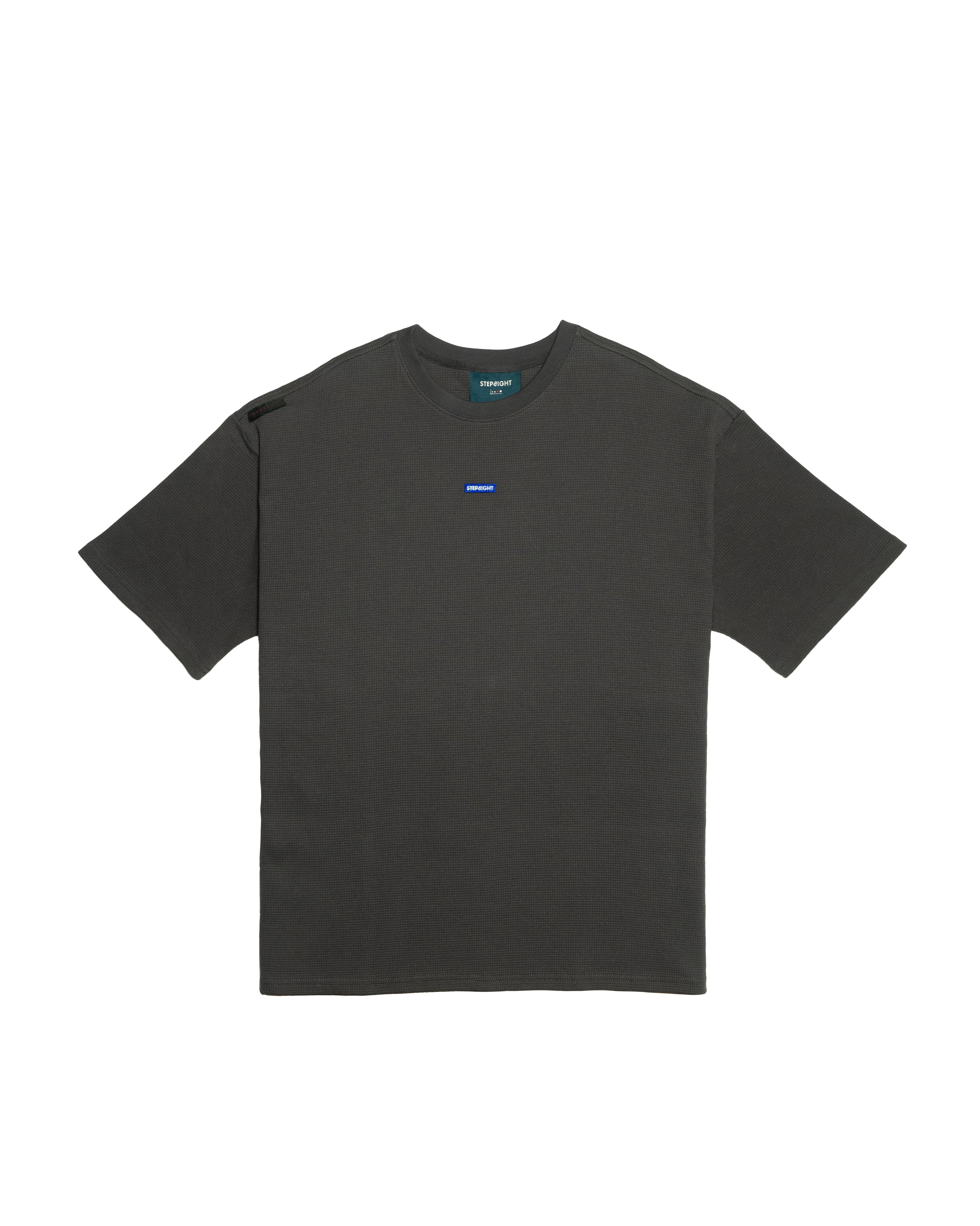 TR8MARK GRAY-BLUE WAFFLE TEE