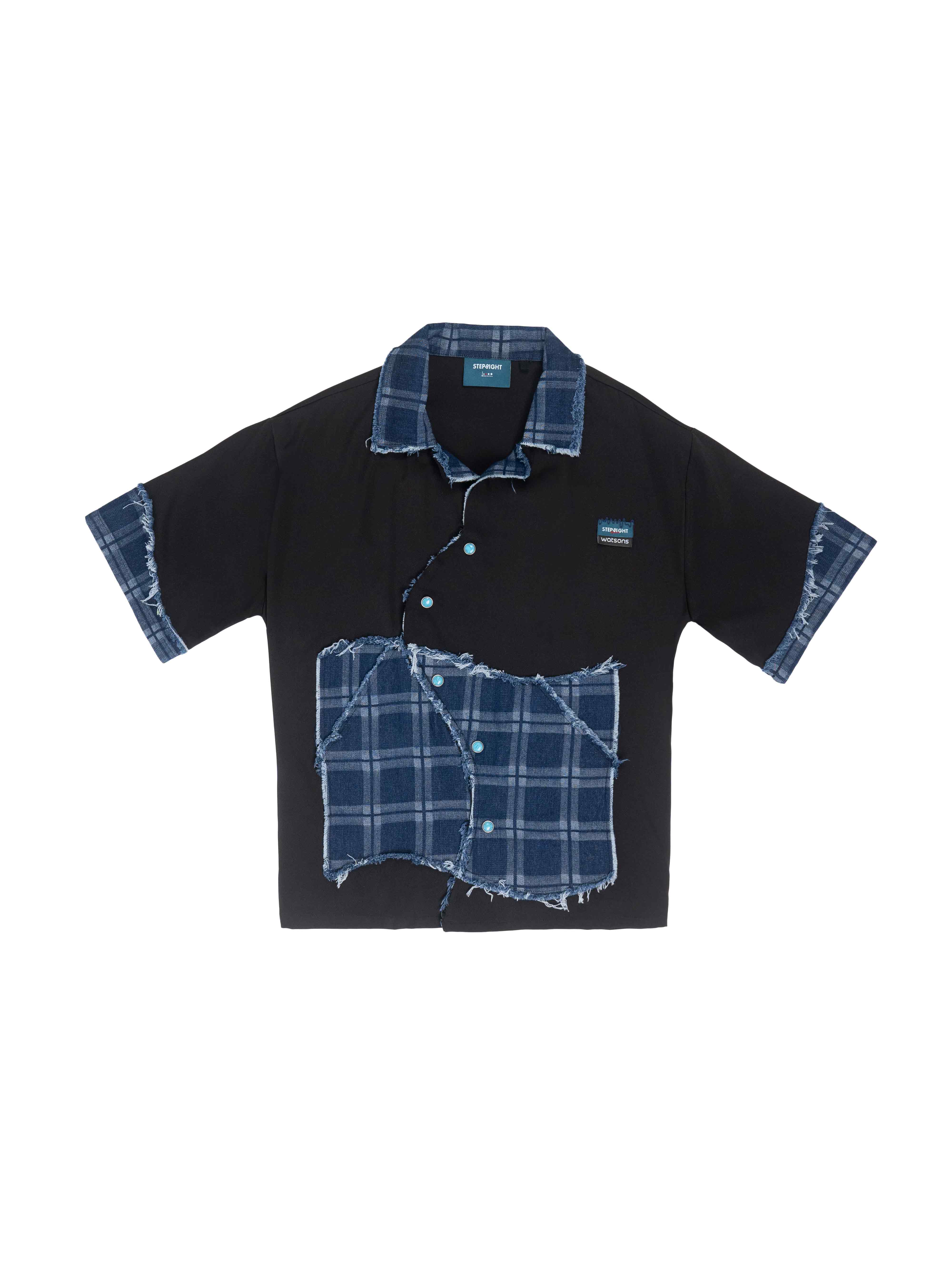 PEN BLUE WAVY PLAID SHIRT