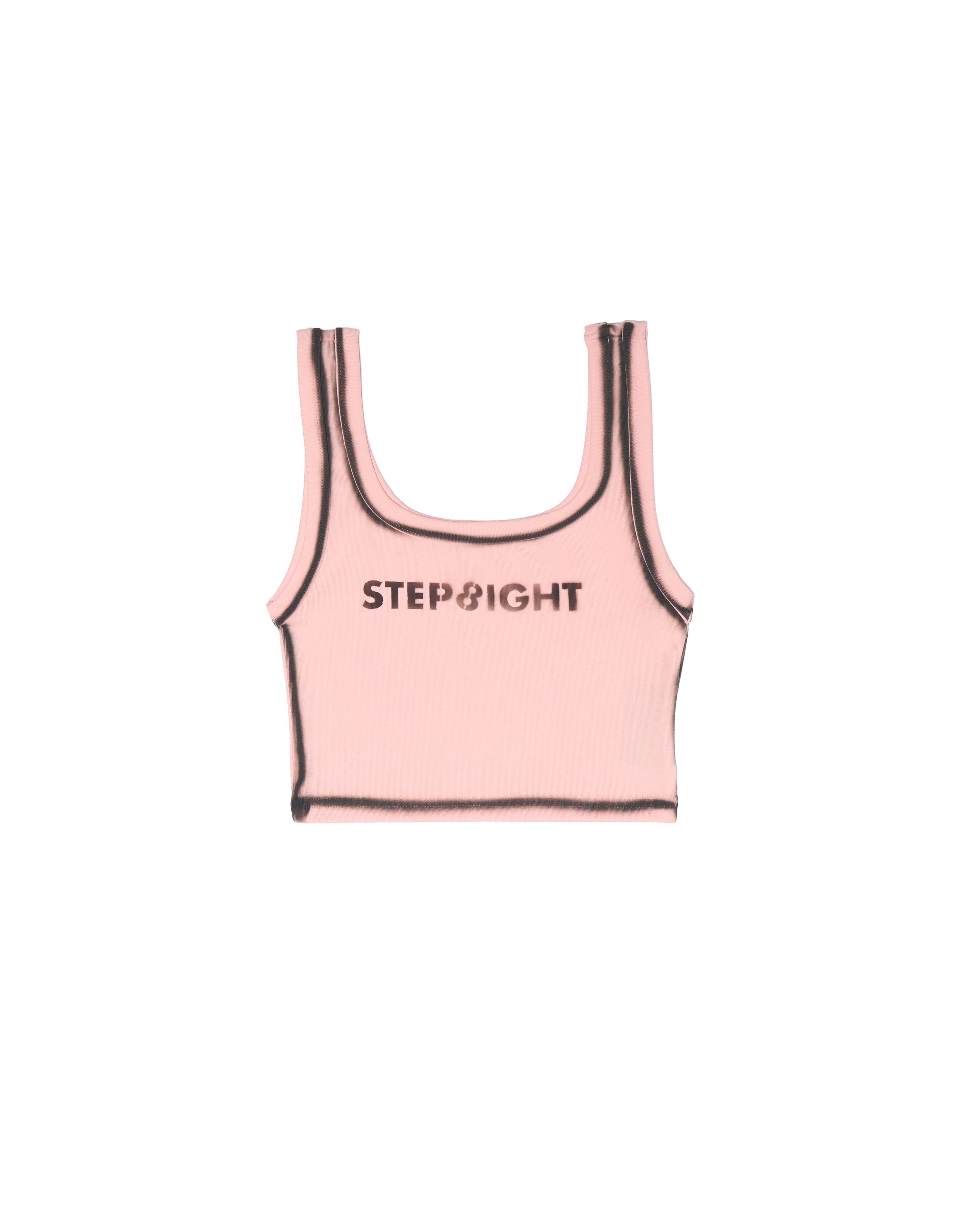 BLACK PINK REVERSIBLE SPRAY CROP TANK