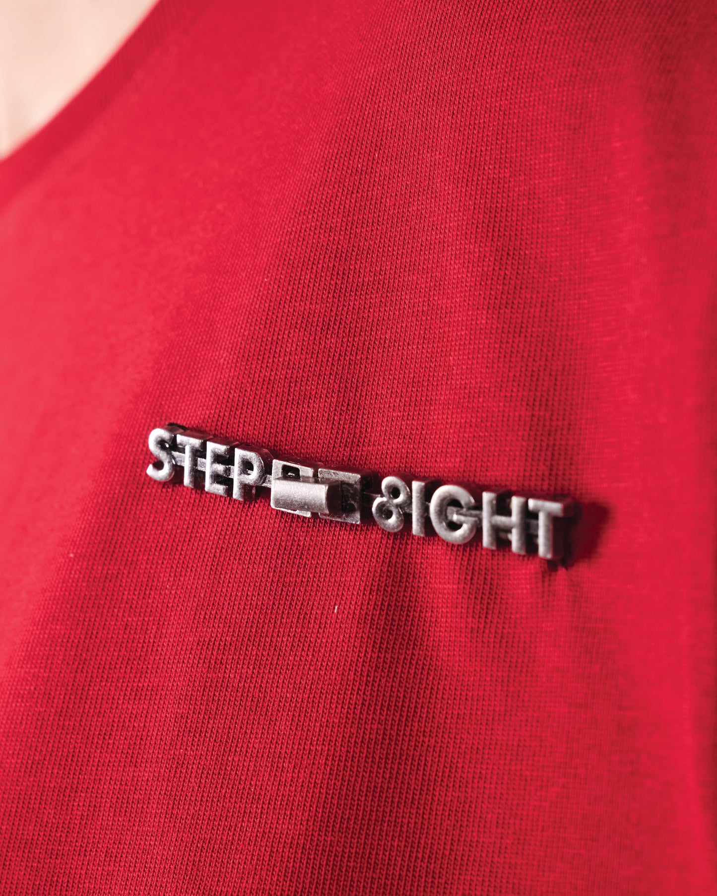 CRIMSON RED COIN TEE