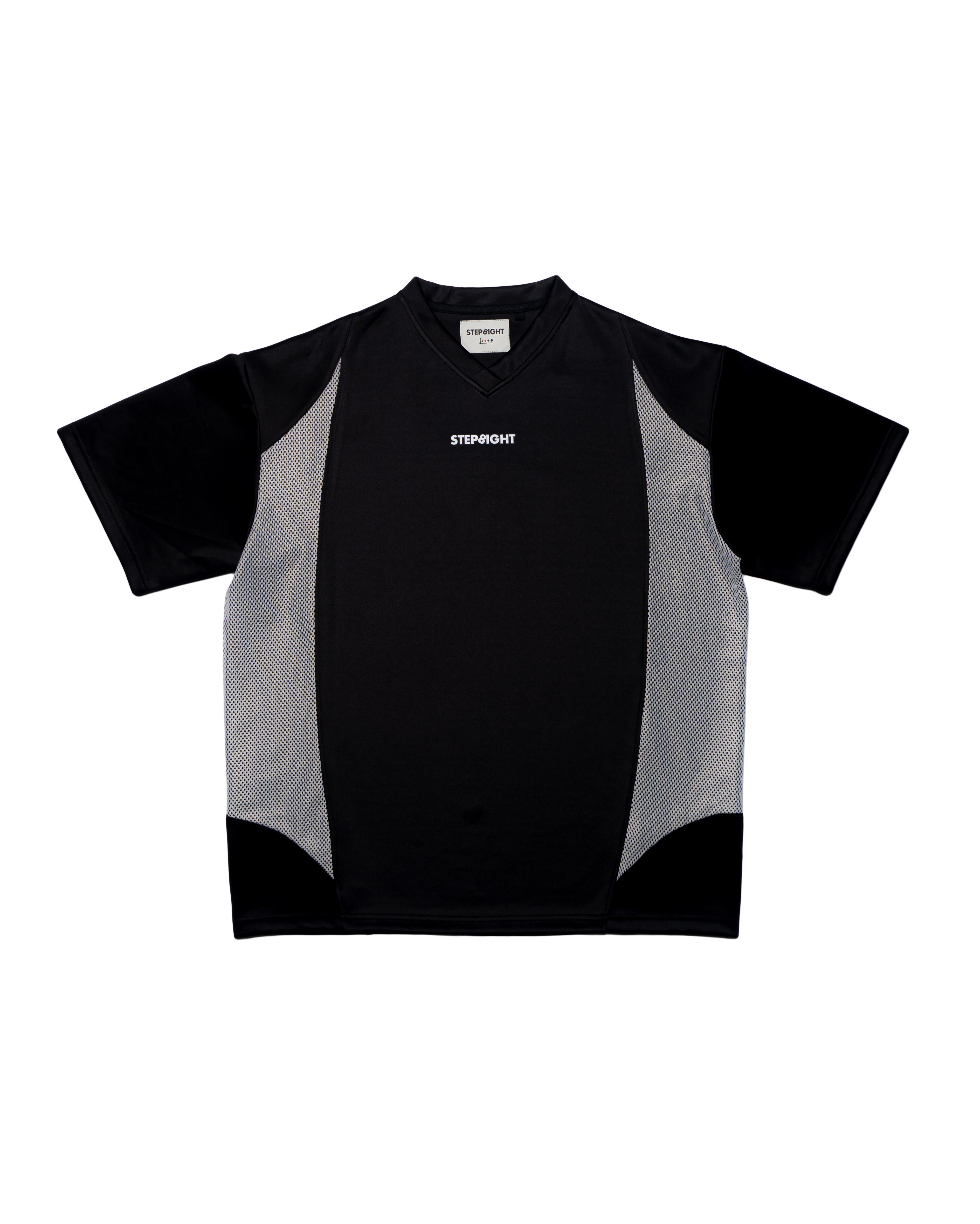 VANTABLACK PANELLED MESH TEE