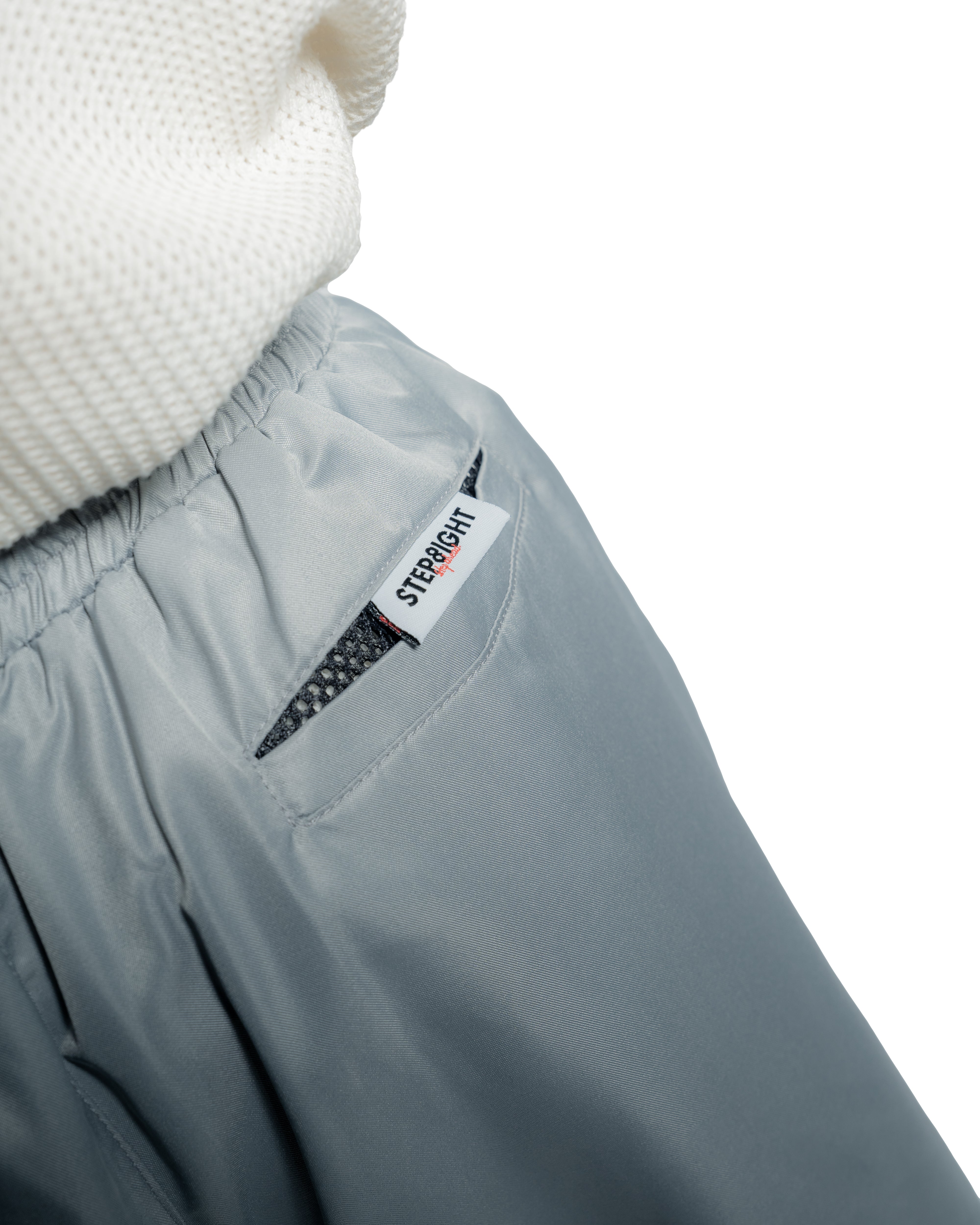 PEWTER GRAY PLEATED SHORTS