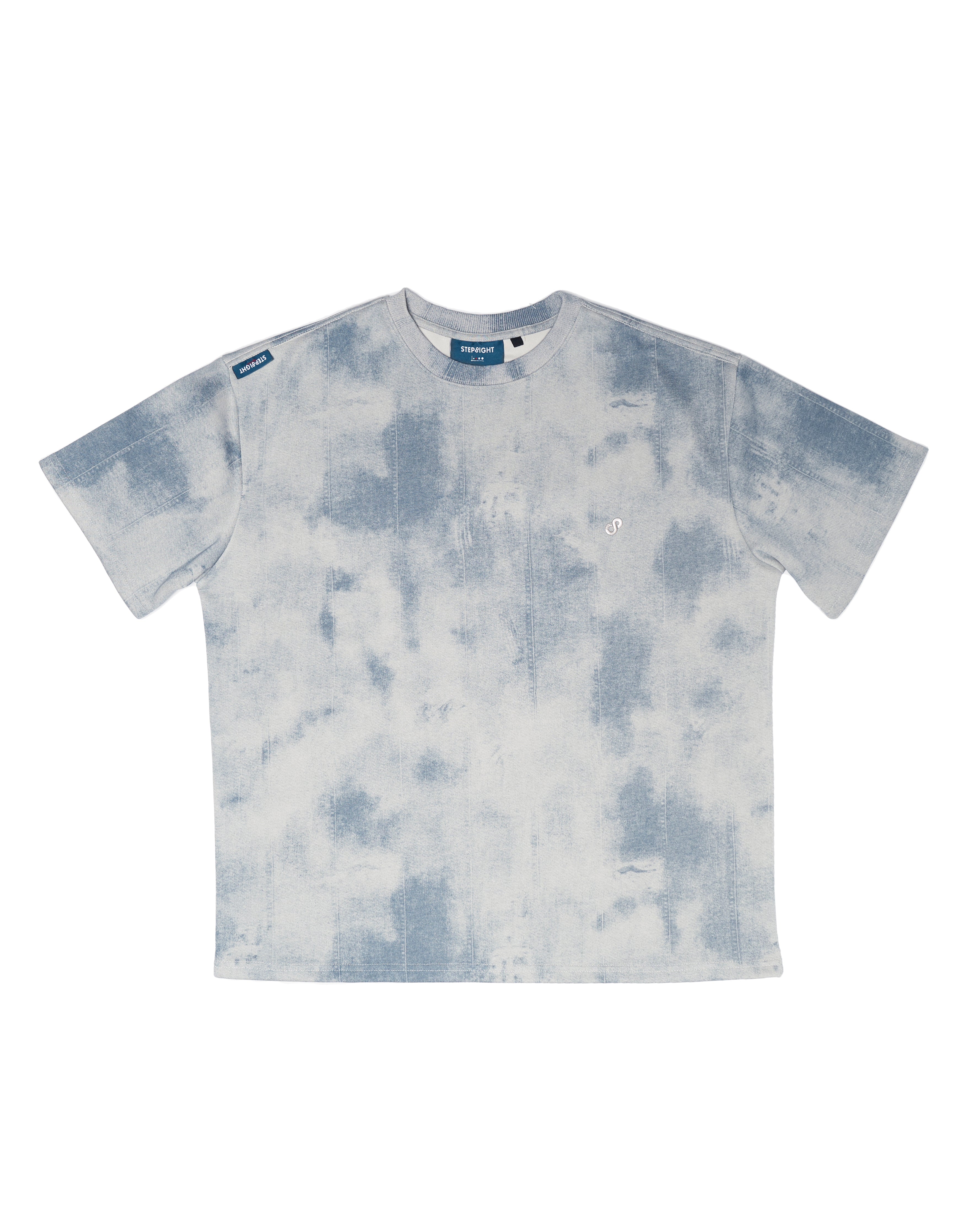 BLUE DENIM PRINTED TEE