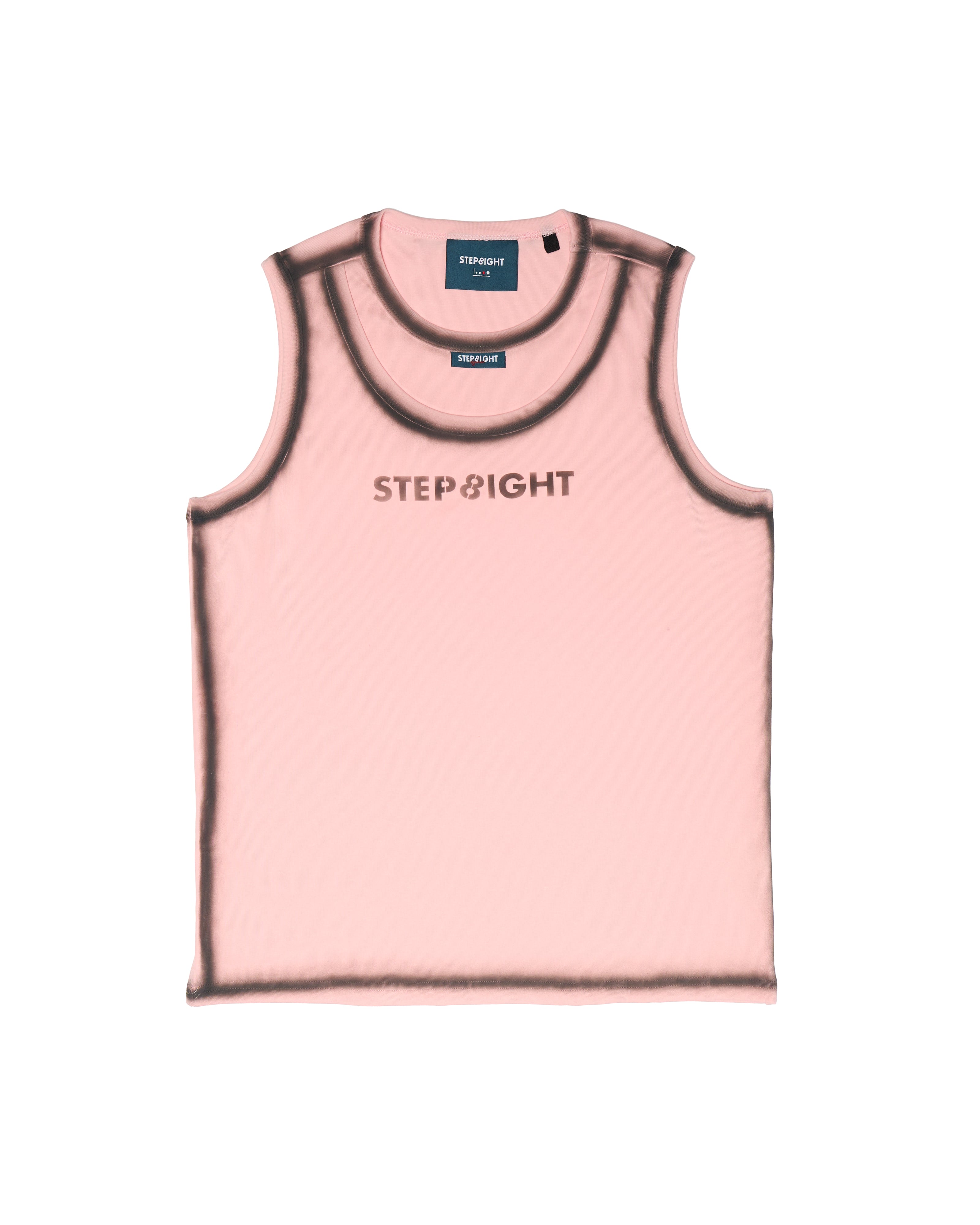 BLACK PINK DOUBLE COLLAR SPRAY TANK