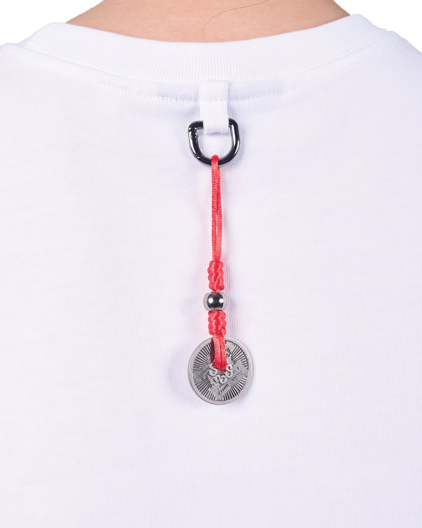 WHITE SILKSCREEN TEE