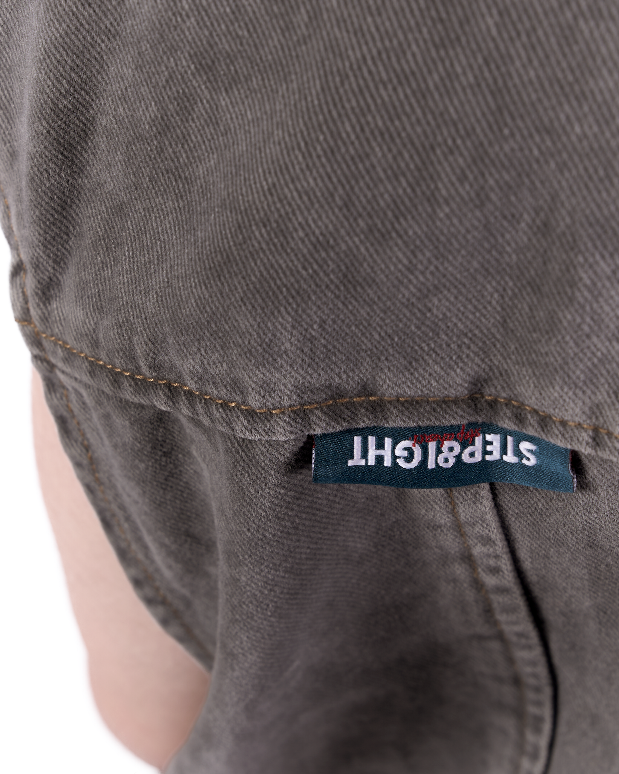 FOSSIL GRAY REVERSIBLE SLEEVELESS DENIM POLO JACKET