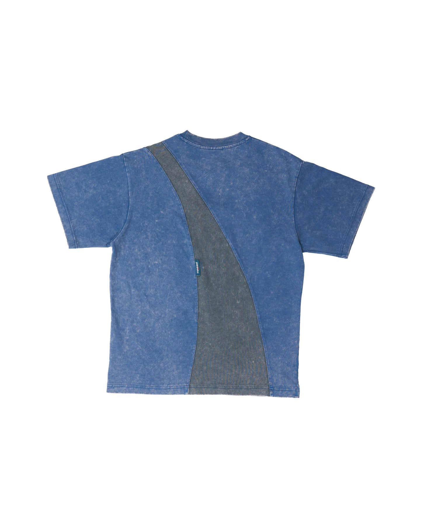 CERULEAN BLUE CURVE TEE