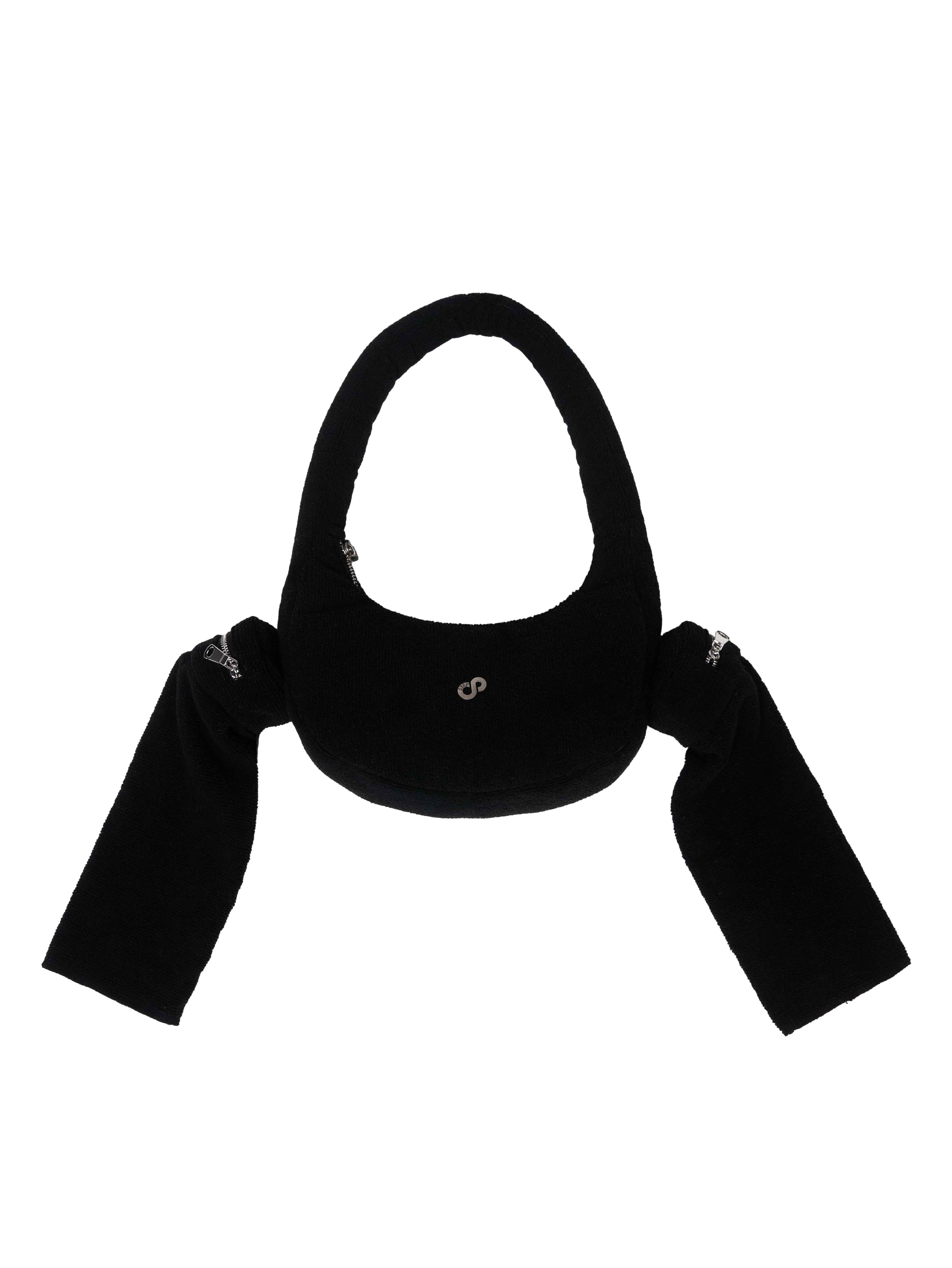 BLACK TOWEL BAG