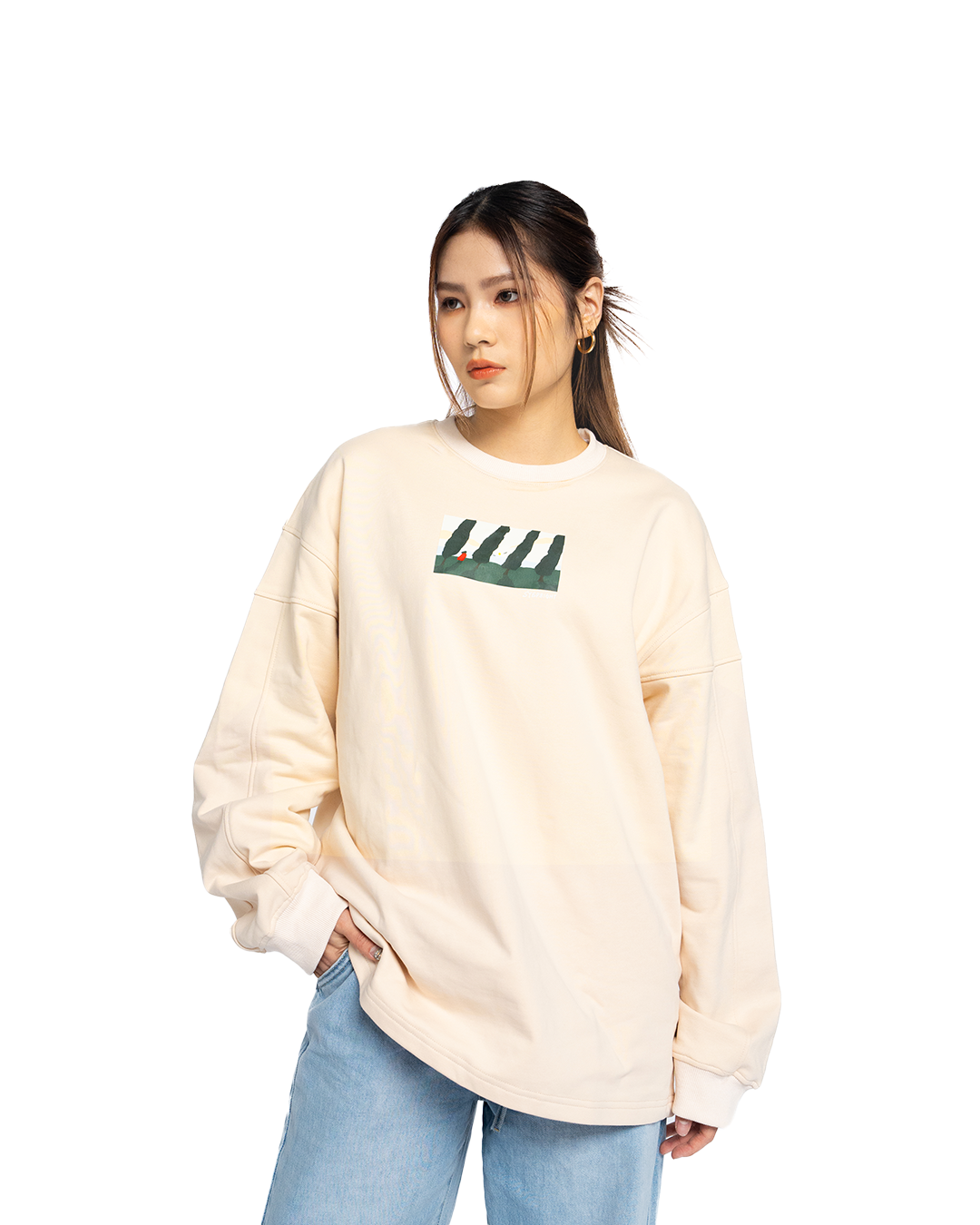 CREAM SEASIDE SWEATER