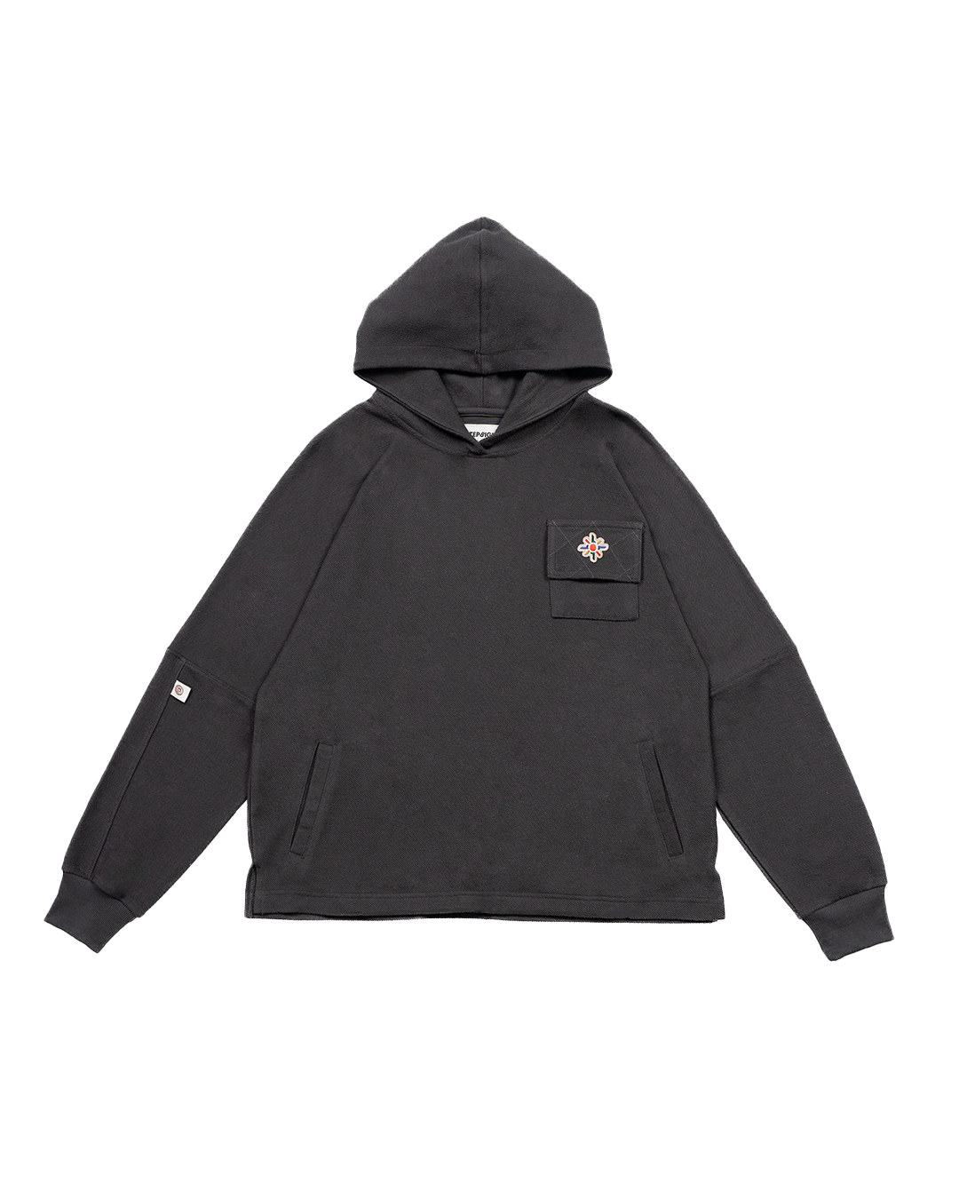 ANCHOR-GRAY POCKET HOODIE