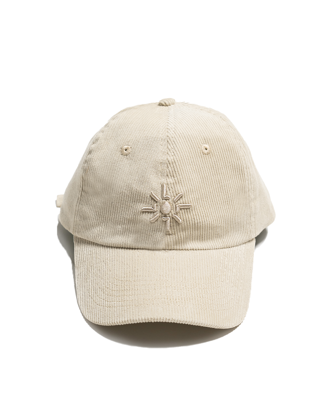EGG SHELL BEIGE EMBROIDERED LOGO CAP