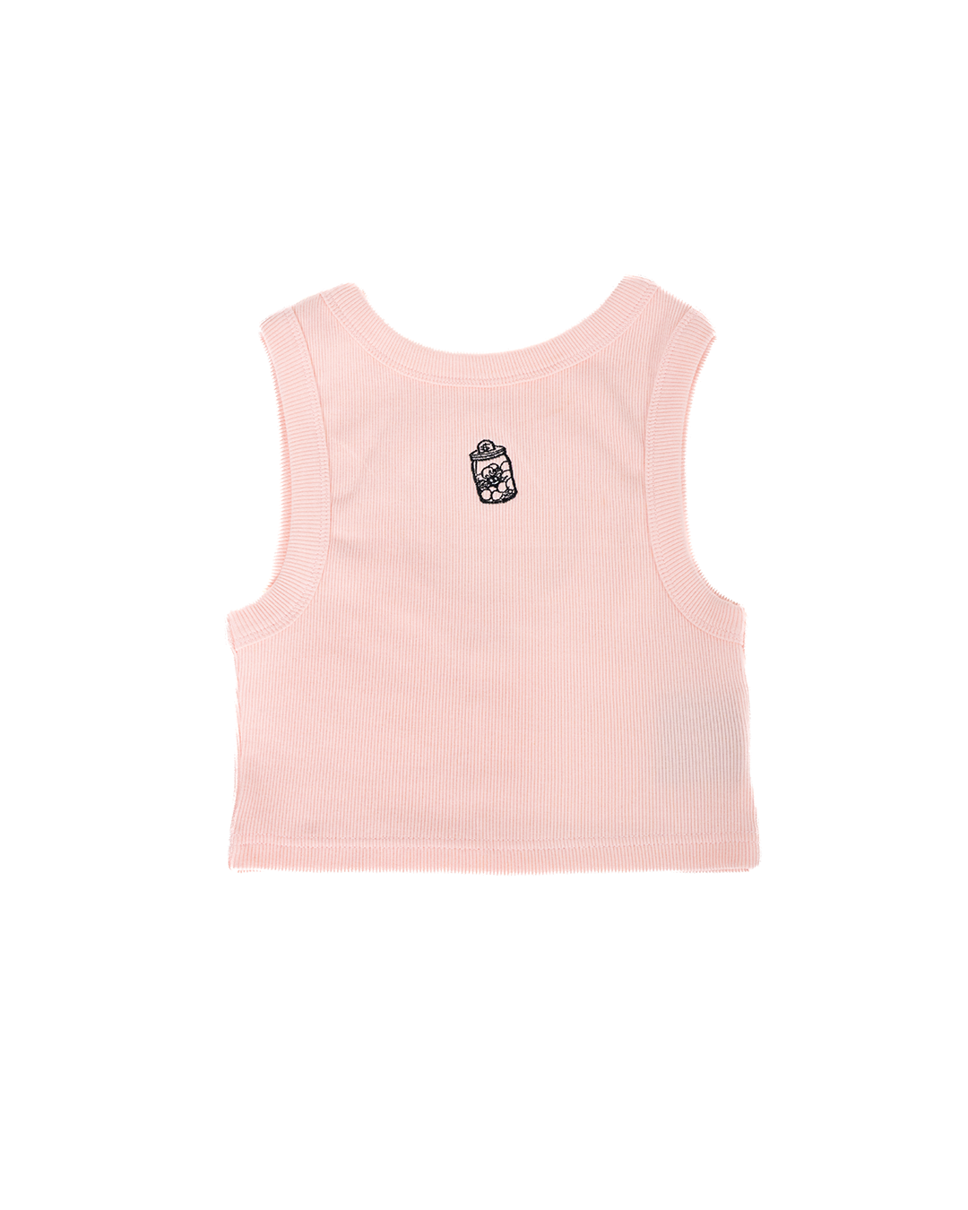 CREPE PINK CROP TANK
