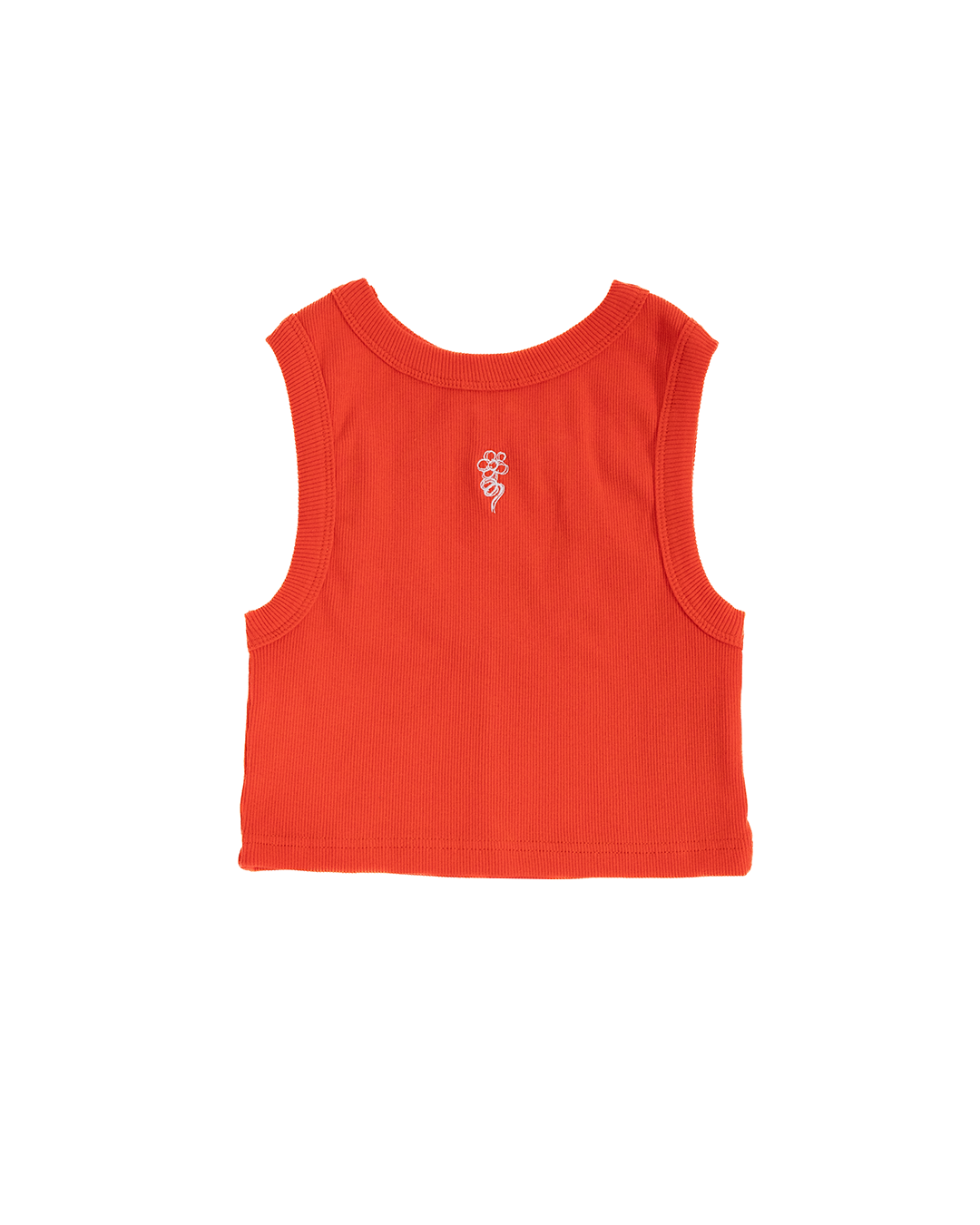 SCARLET RED CROP TANK