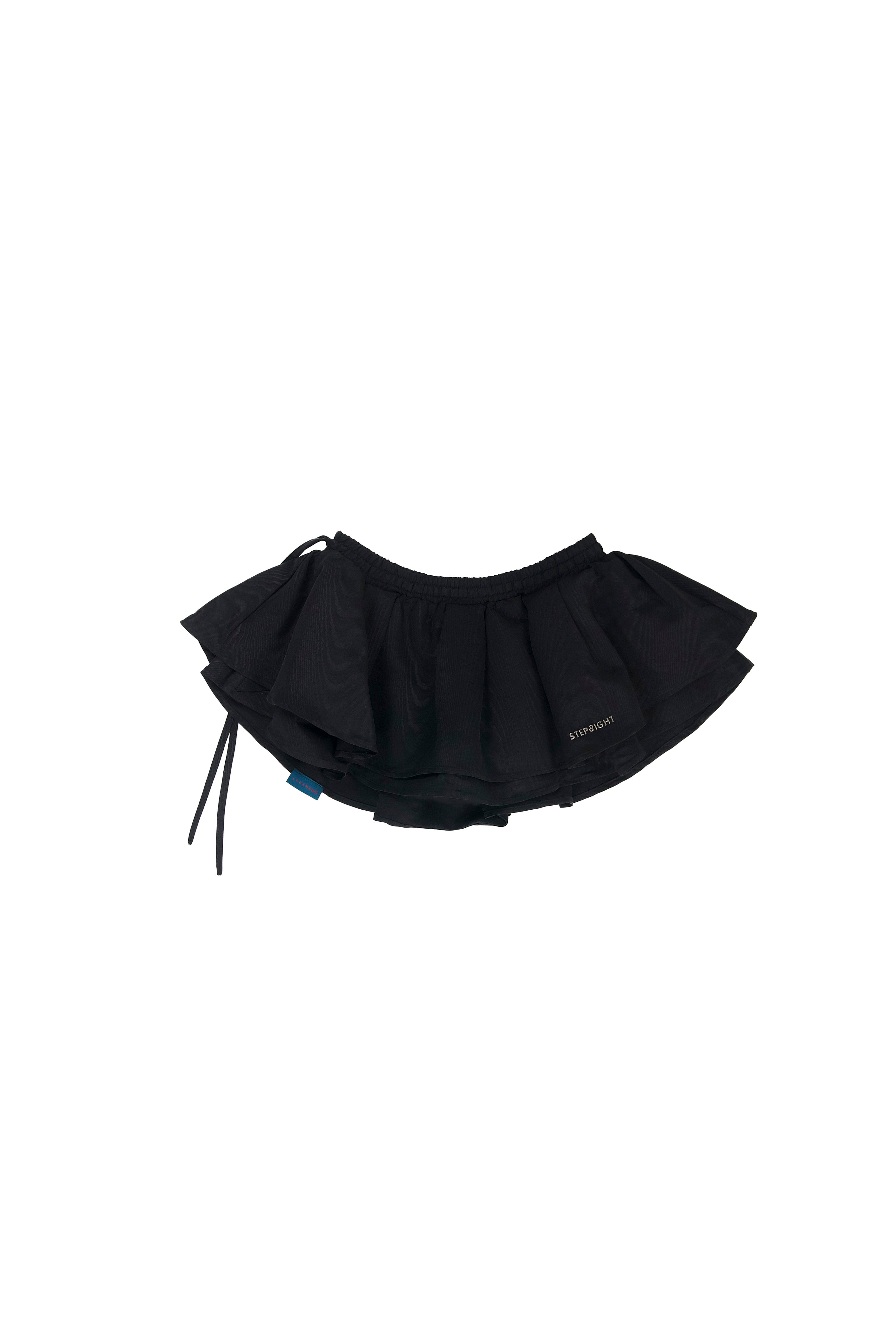 STYX BLACK MOIRE MINI SKIRT