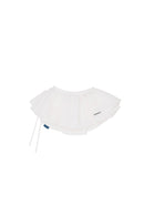 RIPPLE WHITE MOIRE MINI SKIRT