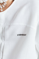 RIPPLE WHITE MOIRE JACKET