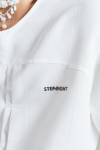 RIPPLE WHITE MOIRE JACKET