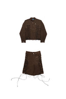 BROWN TWINE BIKER JACKET | JORTS