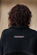 BRICK BLACK CONVERTIBLE SWEATER
