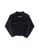 BRICK BLACK CONVERTIBLE SWEATER