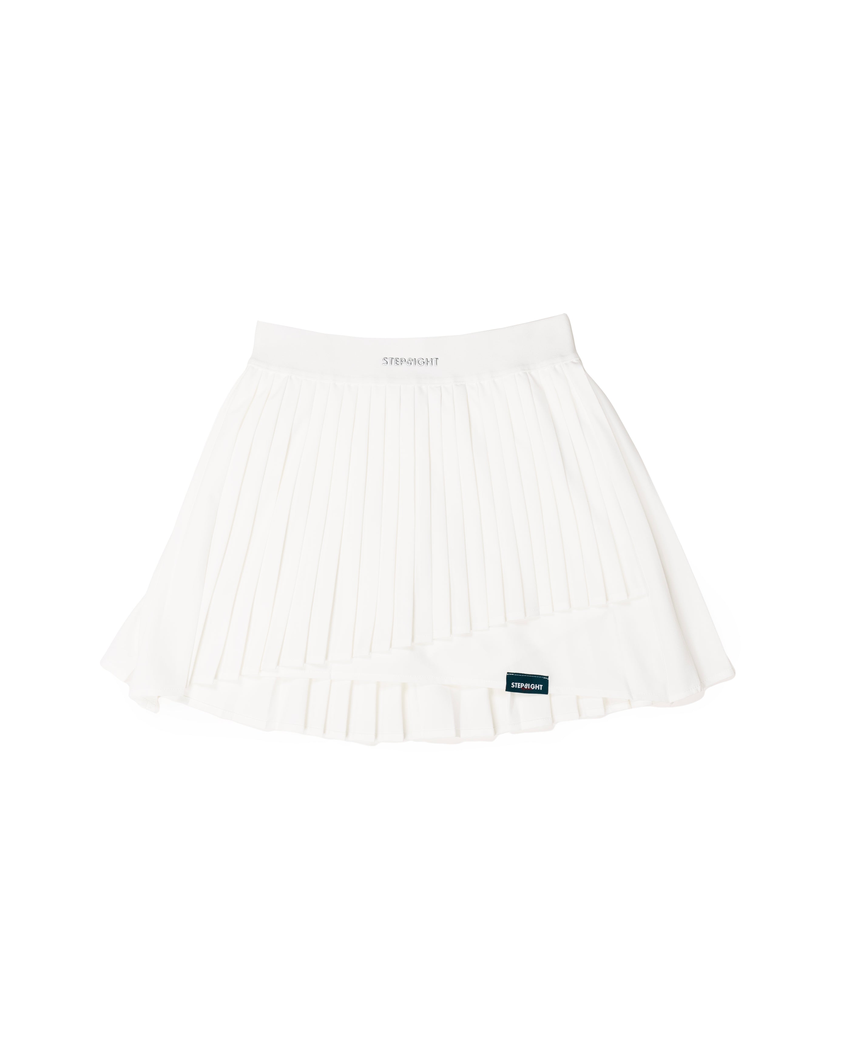GLEAM WHITE PLEATED SKORT