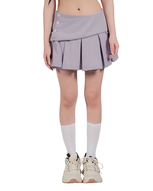 ASHEN VIOLET PLEATED SKORTS