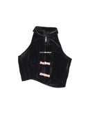 ONYX BLACK WAVY CROP