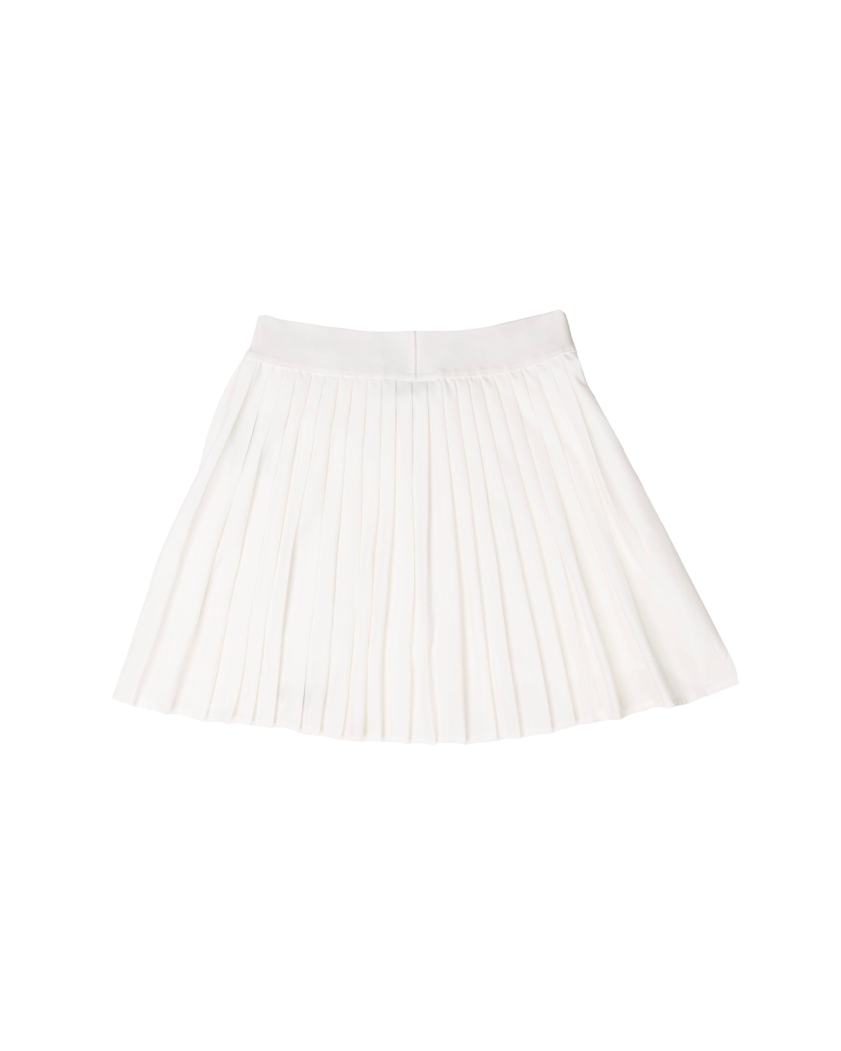 GLEAM WHITE PLEATED SKORT