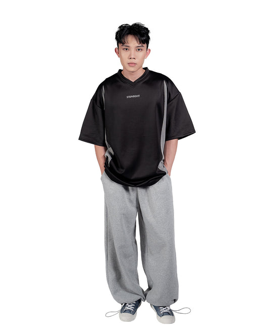 VANTABLACK PANELLED MESH TEE