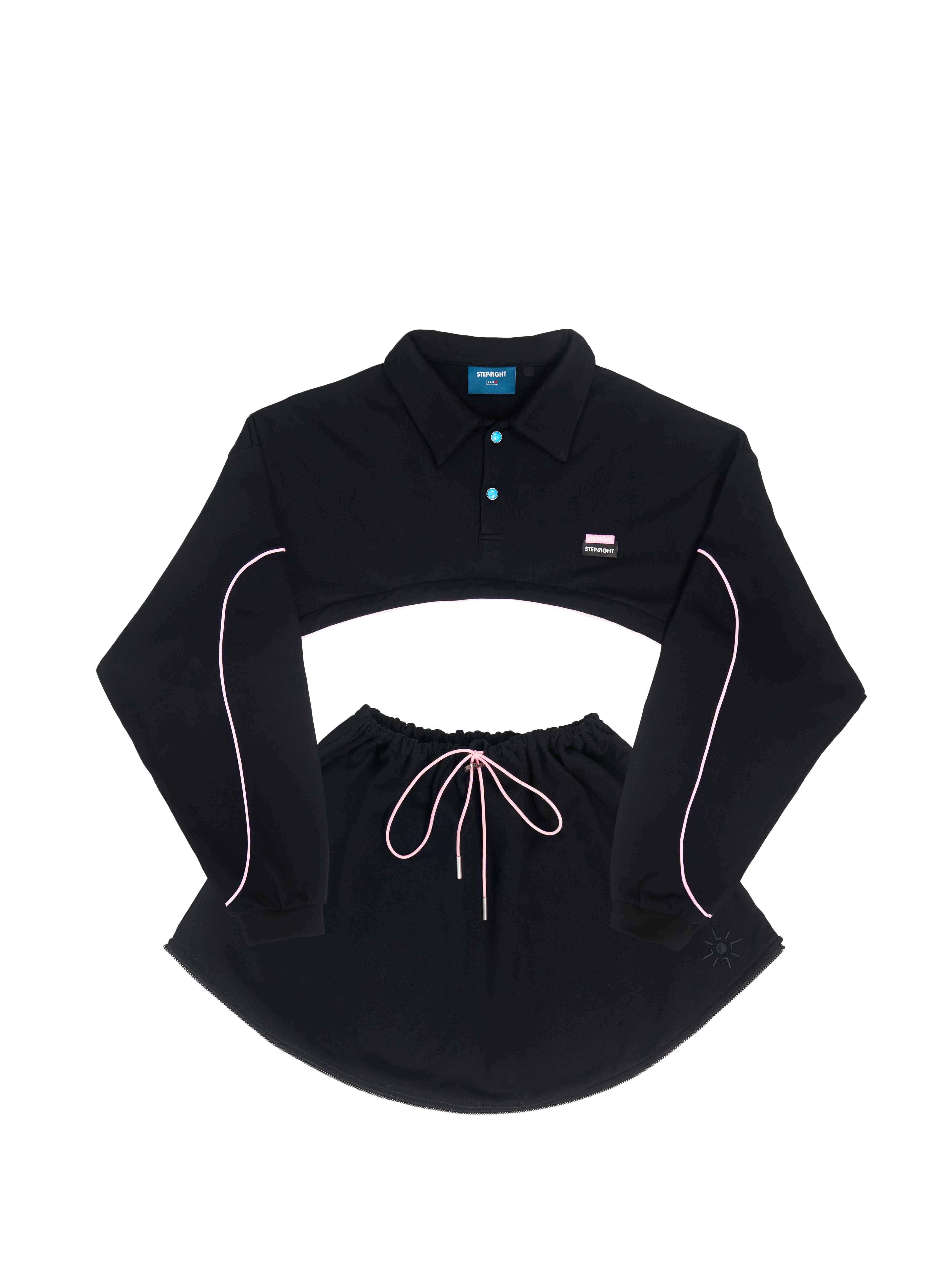 BRICK BLACK CONVERTIBLE SWEATER