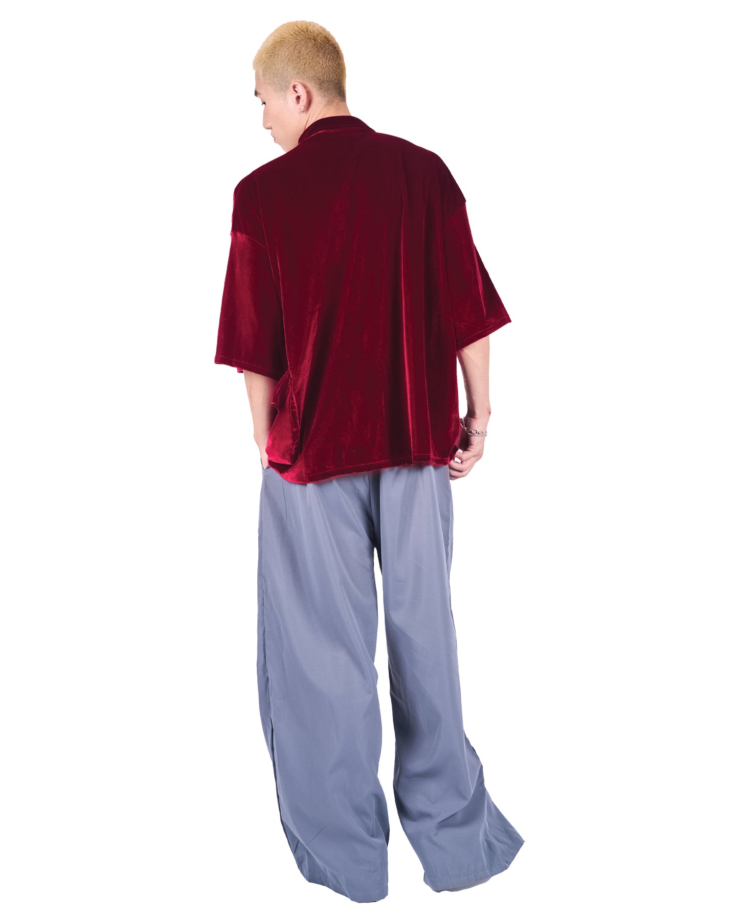 GARNET RED WAVY SAMFU – STEP8IGHT