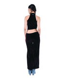 ONYX BLACK WAVY CROP