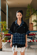 PEN BLUE WAVY PLAID SHIRT