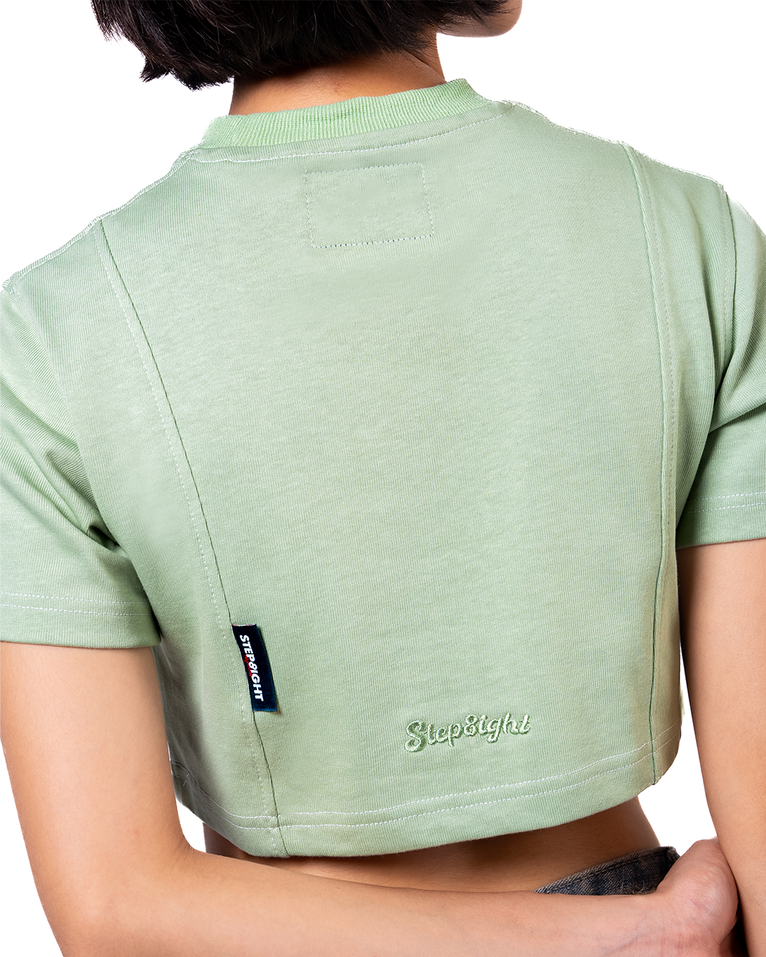 COOL-SAGE CROPPED TEE