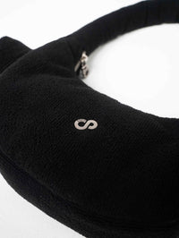 BLACK TOWEL BAG