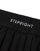 SHIMMER BLACK PLEATED SKORT