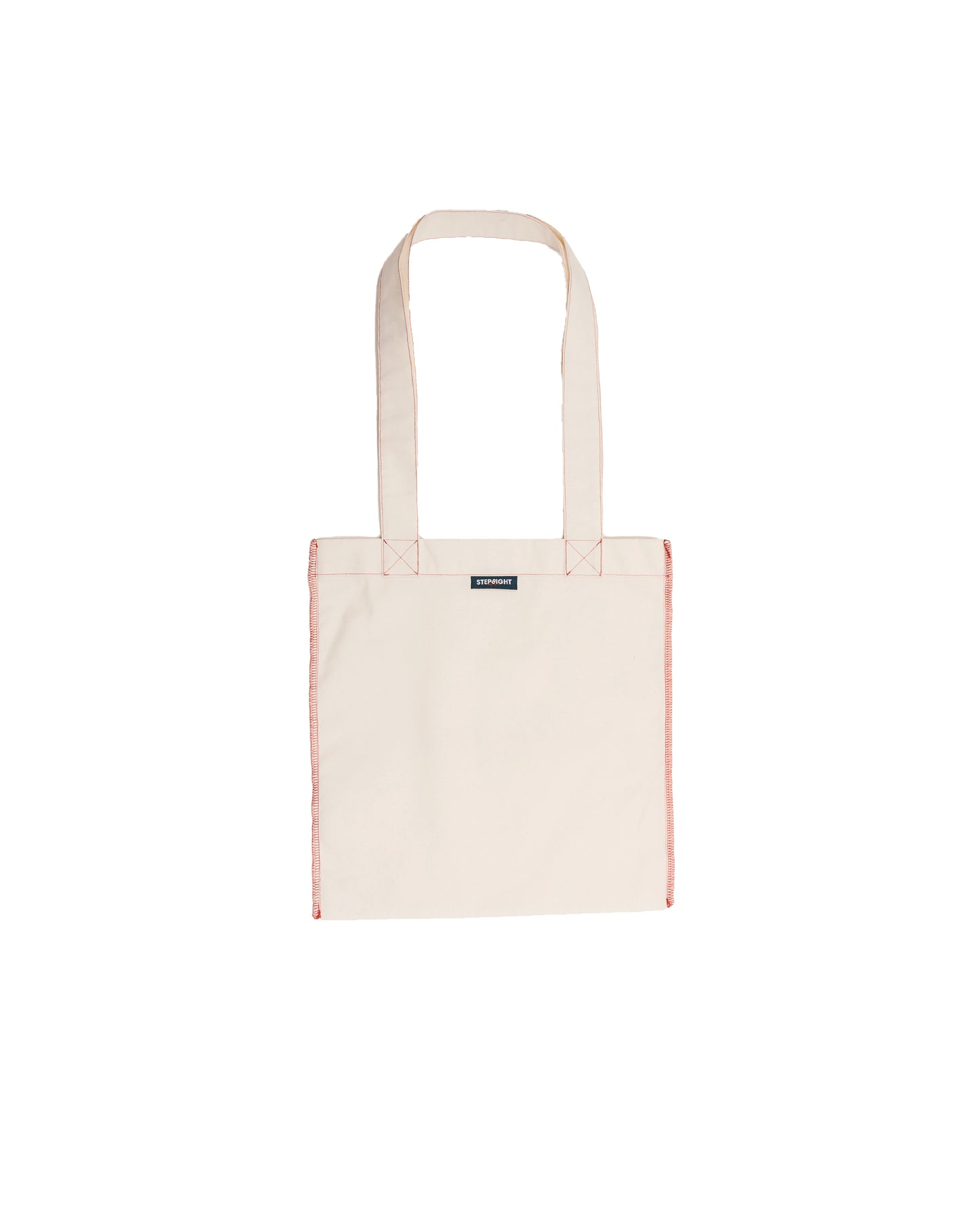 BEIGE SILKSCRREN TOTEBAG