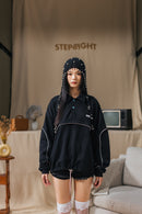 BRICK BLACK CONVERTIBLE SWEATER