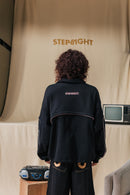 BRICK BLACK CONVERTIBLE SWEATER