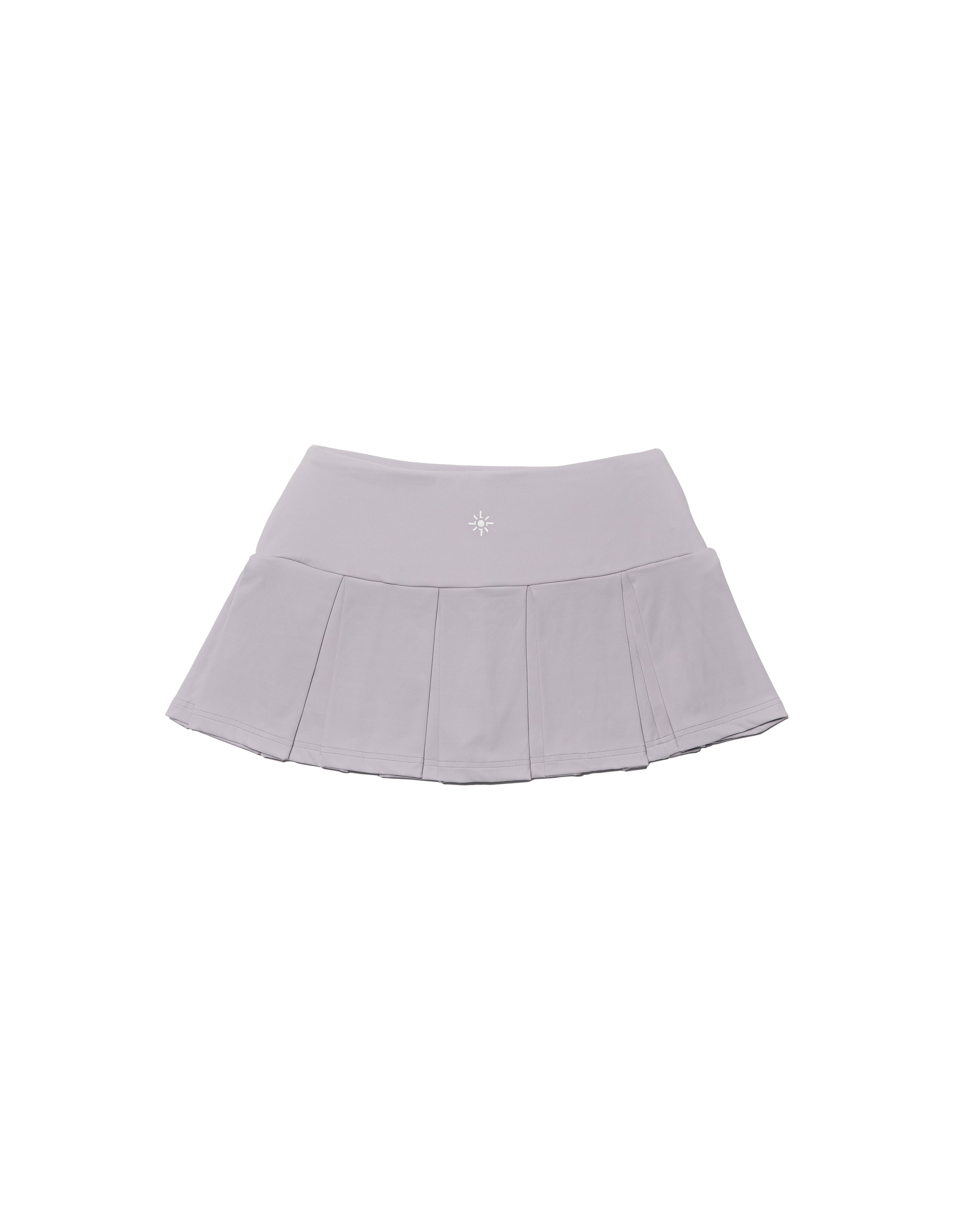 ASHEN VIOLET PLEATED SKORTS