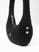 BLACK TOWEL BAG