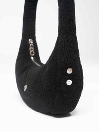 BLACK TOWEL BAG