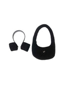 BLACK TOWEL BAG