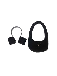 BLACK TOWEL BAG